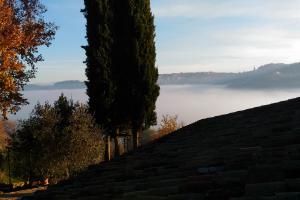 Panorama con la nebbia